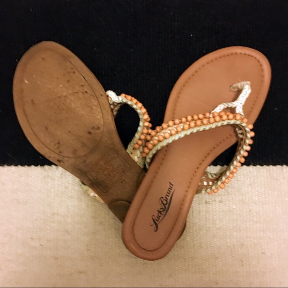 Lucky Brand Pastel Beaded Sandals - Picture 3 of 3
